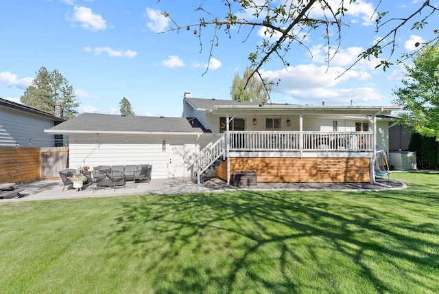 4118 S Stone St, Spokane, WA 99223 - back of house featuring an outdoor hangout area and a patio area