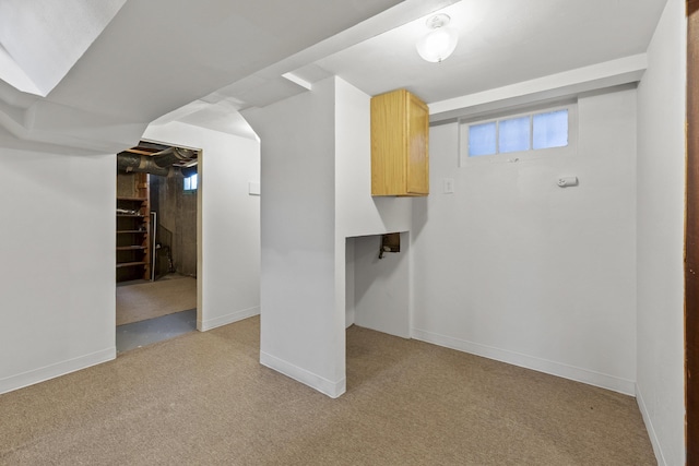 3927 E Fairview Ave, Spokane, WA 99217 - basement with light carpet and baseboards