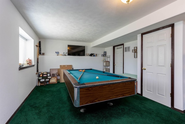 15204 N Chesapeake Rd, Mead, WA 99021 - rec room with dark carpet and pool table