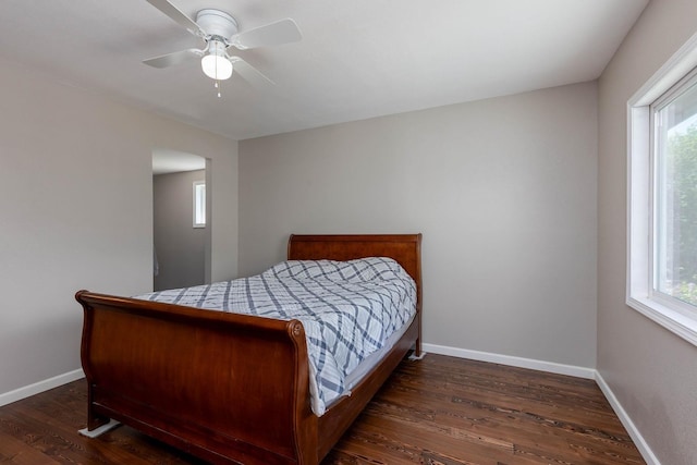 337 Lehigh Hill Rd, Metaline Falls, WA 99153 - bedroom featuring wood finished floors and a ceiling fan