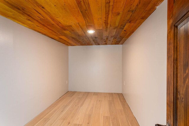 337 Lehigh Hill Rd, Metaline Falls, WA 99153 - unfurnished room featuring wood ceiling, light wood-style floors, and recessed lighting