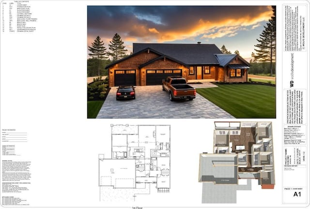 11119 E 27th Ave Lot 3, Spokane Valley, WA 99206 - view of floor plan / room layout