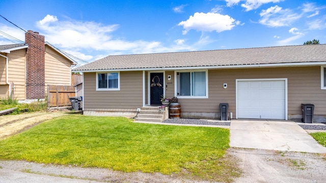 4806 N Drury Rd, Otis Orchards, WA 99027 - view of front of home featuring an attached garage and concrete driveway