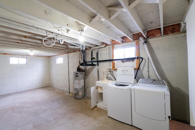 4806 N Drury Rd, Otis Orchards, WA 99027 - basement featuring secured water heater and independent washer and dryer