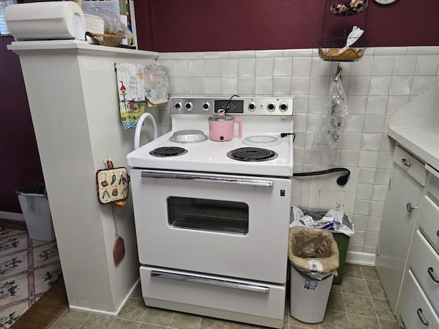 726 W 6th Ave Unit # 205, Spokane, WA 99204 - kitchen with white electric range and light countertops