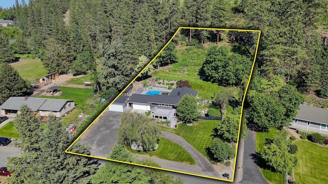 1407 S Shamrock St, Veradale, WA 99037 - view of subject property with property parcel outlined