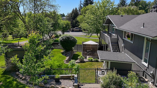 1407 S Shamrock St, Veradale, WA 99037 - view from above of property with a tree filled landscape