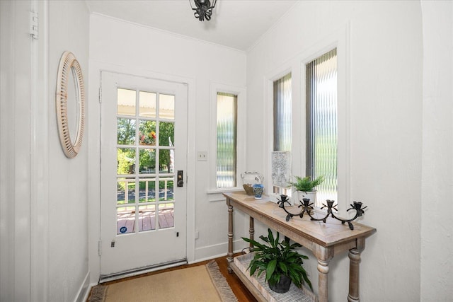 3328 W Kiernan Ave, Spokane, WA 99205 - entryway with ornamental molding and wood finished floors