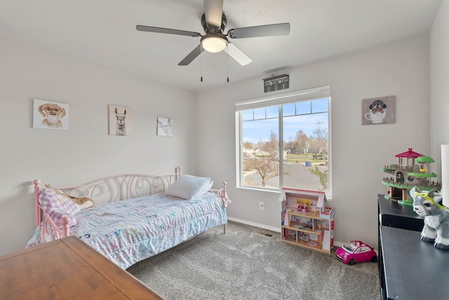 9805 N Jesse Ct, Spokane, WA 99208 - bedroom featuring carpet flooring and ceiling fan