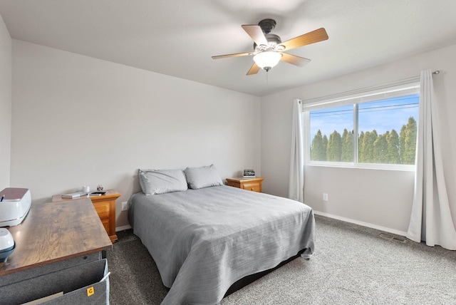 9805 N Jesse Ct, Spokane, WA 99208 - bedroom with carpet floors and a ceiling fan