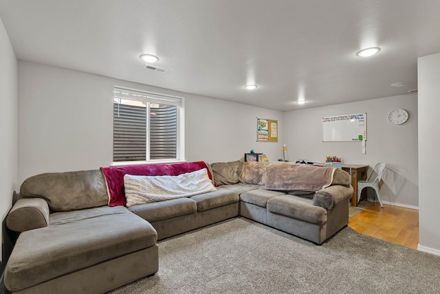 9805 N Jesse Ct, Spokane, WA 99208 - living area featuring carpet floors and baseboards