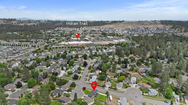 8805 N Greenwood St, Spokane, WA 99208 - aerial overview of property's location with nearby suburban area