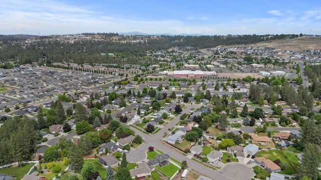 8805 N Greenwood St, Spokane, WA 99208 - aerial view of property's location featuring nearby suburban area