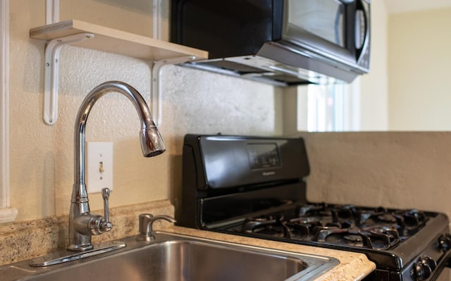 10021 N Whittier St, Spokane, WA 99218 - kitchen view of gas range oven and a sink
