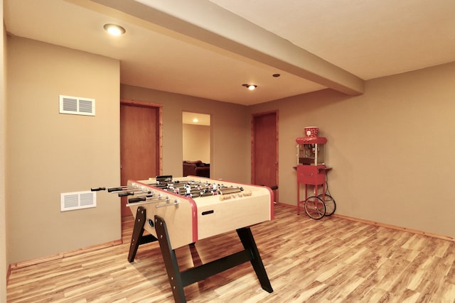 5522 E Cargill Ln, Colbert, WA 99005 - playroom with light wood-style flooring and recessed lighting