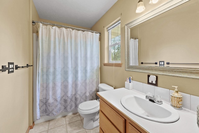 7905 W Seven Mile Rd, Nine Mile Falls, WA 99026 - full bath with vanity, tile patterned floors, and a shower with shower curtain