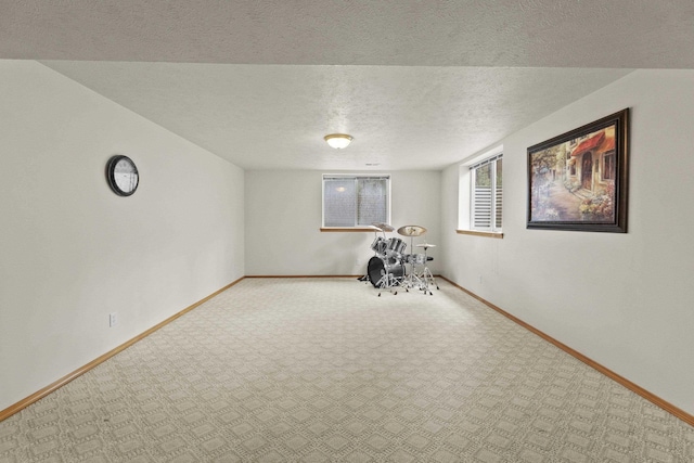 7905 W Seven Mile Rd, Nine Mile Falls, WA 99026 - workout area featuring carpet flooring and a textured ceiling