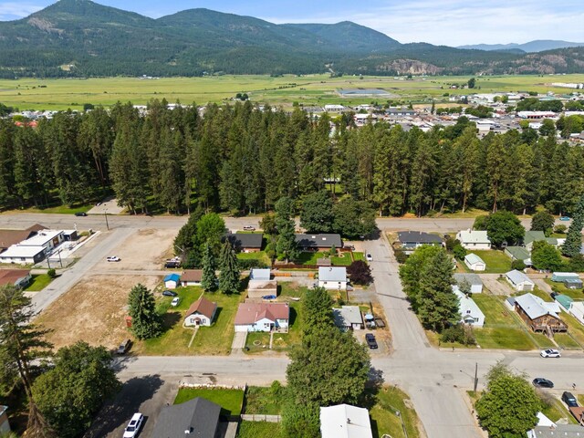 561 E Forest Ave, Colville, WA 99114 - aerial view of property and surrounding area featuring mountains