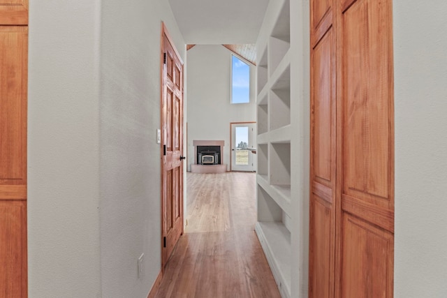 5011B Mason Rd, Clayton, WA 99110 - hall featuring light wood finished floors and a textured wall