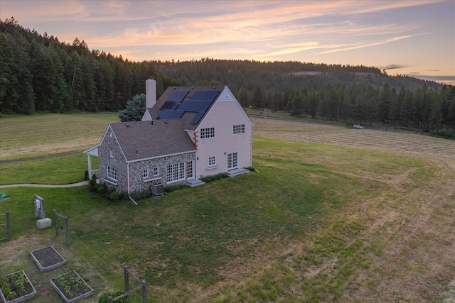 4408 E Spangle Creek Rd, Valleyford, WA 99036 - aerial view at dusk of a forest view