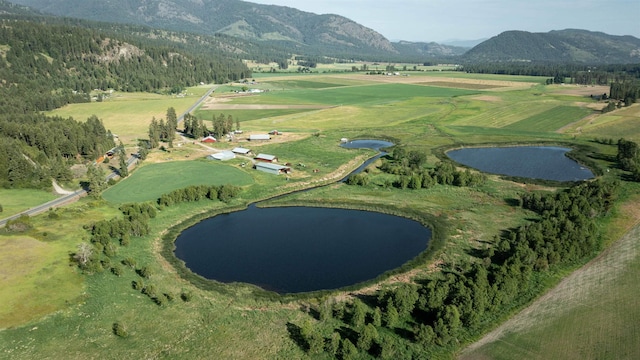 820 Echo Stub Rd, Colville, WA 99114 - aerial view of property and surrounding area with a water and mountain view and rural landscape