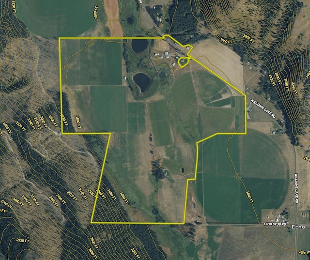 820 Echo Stub Rd, Colville, WA 99114 - map of property location with property boundaries highlighted