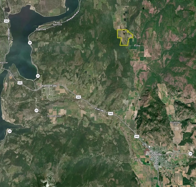 820 Echo Stub Rd, Colville, WA 99114 - aerial view of property's location