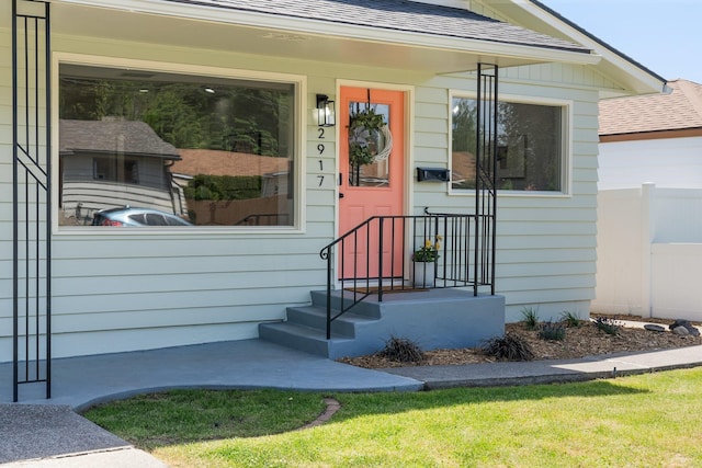 2917 W Dalton Ave, Spokane, WA 99205 - property entrance with roof with shingles