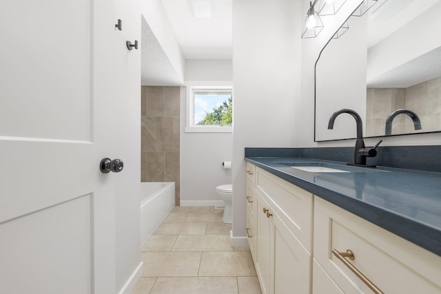 2917 W Dalton Ave, Spokane, WA 99205 - bathroom with vanity and tile patterned floors