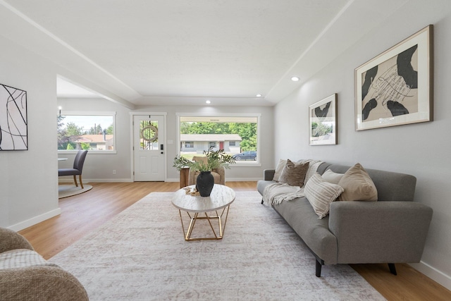2917 W Dalton Ave, Spokane, WA 99205 - living area with light wood-style flooring and recessed lighting