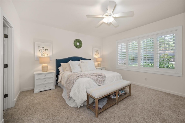 404 W Trail Ridge Ct, Spokane, WA 99224 - bedroom with light carpet and a ceiling fan