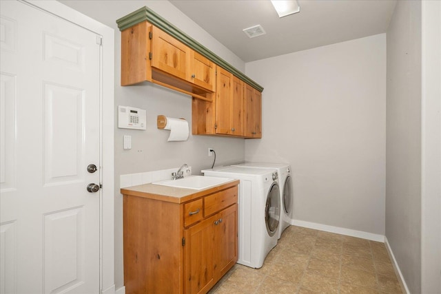 404 W Trail Ridge Ct, Spokane, WA 99224 - washroom featuring cabinet space and washing machine and clothes dryer
