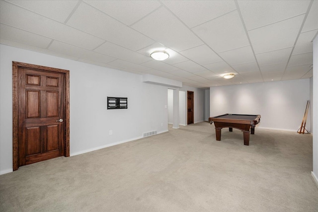 404 W Trail Ridge Ct, Spokane, WA 99224 - playroom with light colored carpet and billiards table