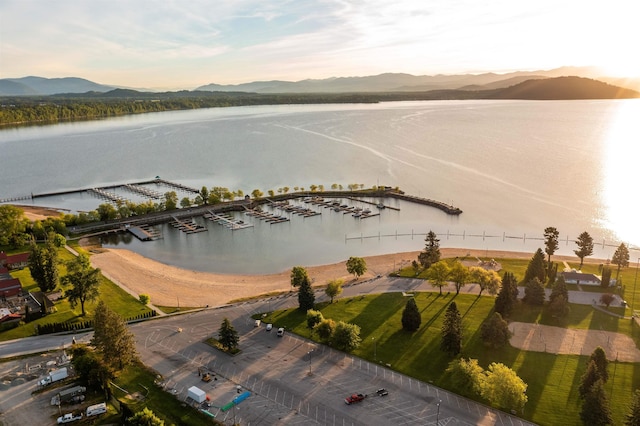 115 E Lake St Unit 203, Sandpoint, ID 83864 - drone / aerial view of a water and mountain view