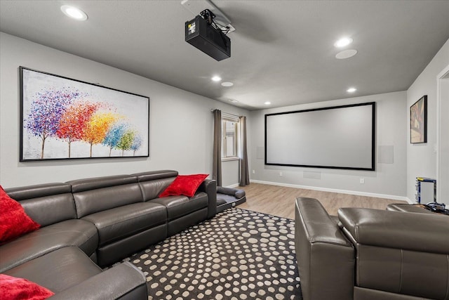 7620 E Ruby Ln, Spokane, WA 99212 - cinema room featuring wood finished floors and recessed lighting