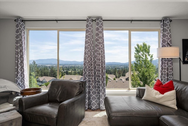 7620 E Ruby Ln, Spokane, WA 99212 - living area with a mountain view