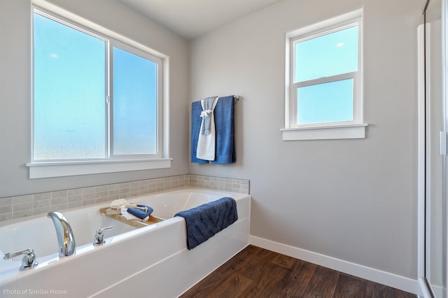 18115 E Barclay Ct Unit 2/3Stoneridge, Encore, Spokane Valley, WA 99016 - full bath featuring a garden tub and wood finished floors