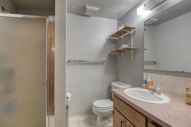 5022 W Garden Springs Ave Unit 5024W, Garden Springs, Spokane, WA 99224 - bathroom featuring backsplash, a stall shower, and vanity