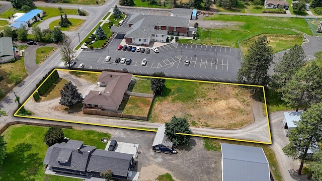 5022 W Garden Springs Ave Unit 5024W, Garden Springs, Spokane, WA 99224 - aerial view of residential area with property parcel outlined