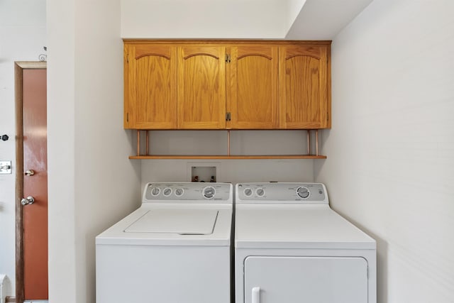 3205 W Hoffman Ave, Spokane, WA 99205 - laundry room featuring cabinet space and independent washer and dryer