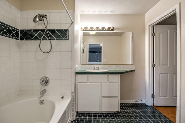 16417 N Napa Ln, Spokane, WA 99208 - full bath featuring shower / washtub combination, vanity, and tile patterned floors