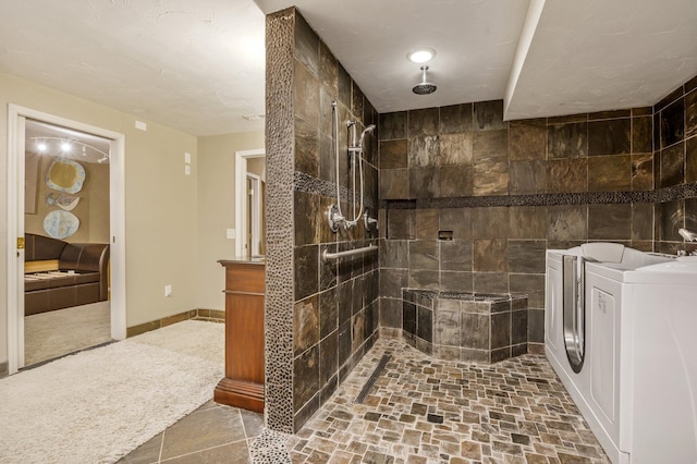 16417 N Napa Ln, Spokane, WA 99208 - full bath featuring washer / dryer and tiled shower