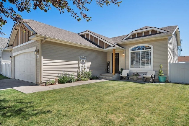 8910 N Oak St, Spokane, WA 99208 - view of front of property featuring an attached garage, a shingled roof, and concrete driveway