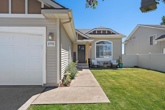 8910 N Oak St, Spokane, WA 99208 - property entrance with a garage