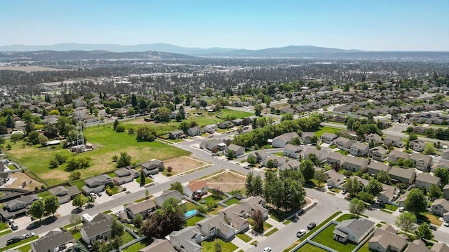 8910 N Oak St, Spokane, WA 99208 - aerial view of residential area featuring a mountainous background