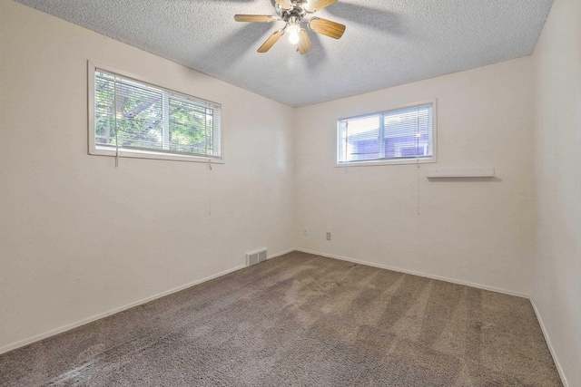 621 E Dalke Ave, Spokane, WA 99208 - carpeted spare room featuring plenty of natural light, a textured ceiling, and ceiling fan