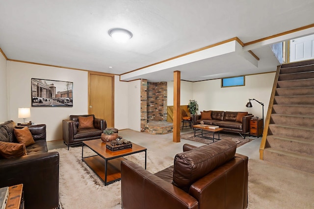 621 E Dalke Ave, Spokane, WA 99208 - living room with stairway and carpet floors