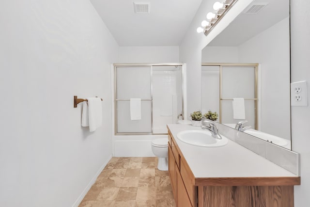 5019 W W Prosperity Ln, Spokane, WA 99208 - full bathroom with vanity and combined bath / shower with glass door