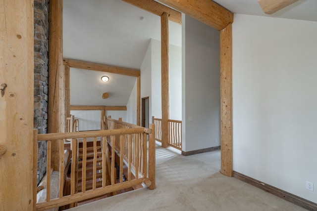 15611 W Pine Bluff Rd, Nine Mile Falls, WA 99026 - hall featuring an upstairs landing and carpet flooring