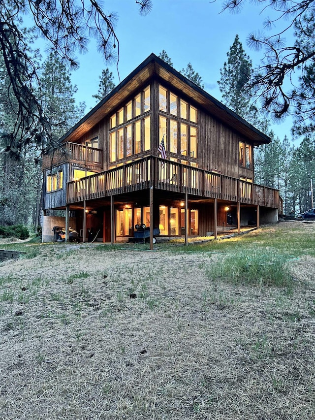 4605 W Pinto Rd, Cheney, WA 99004 - back of house featuring a deck